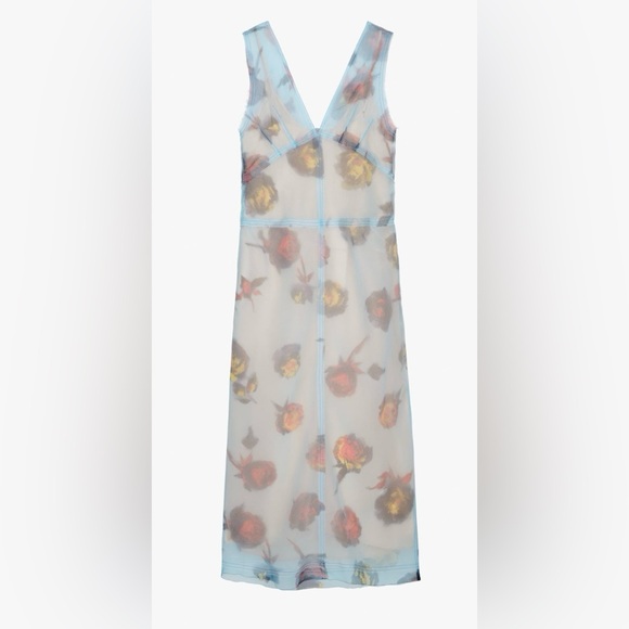 Limited Edition Zara Mixed Printed Dress - Picture 1 of 10